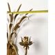 Contemporain or florentin fer forgé oreilles applique murale