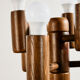 Oak table lamp by Temde Leuchten