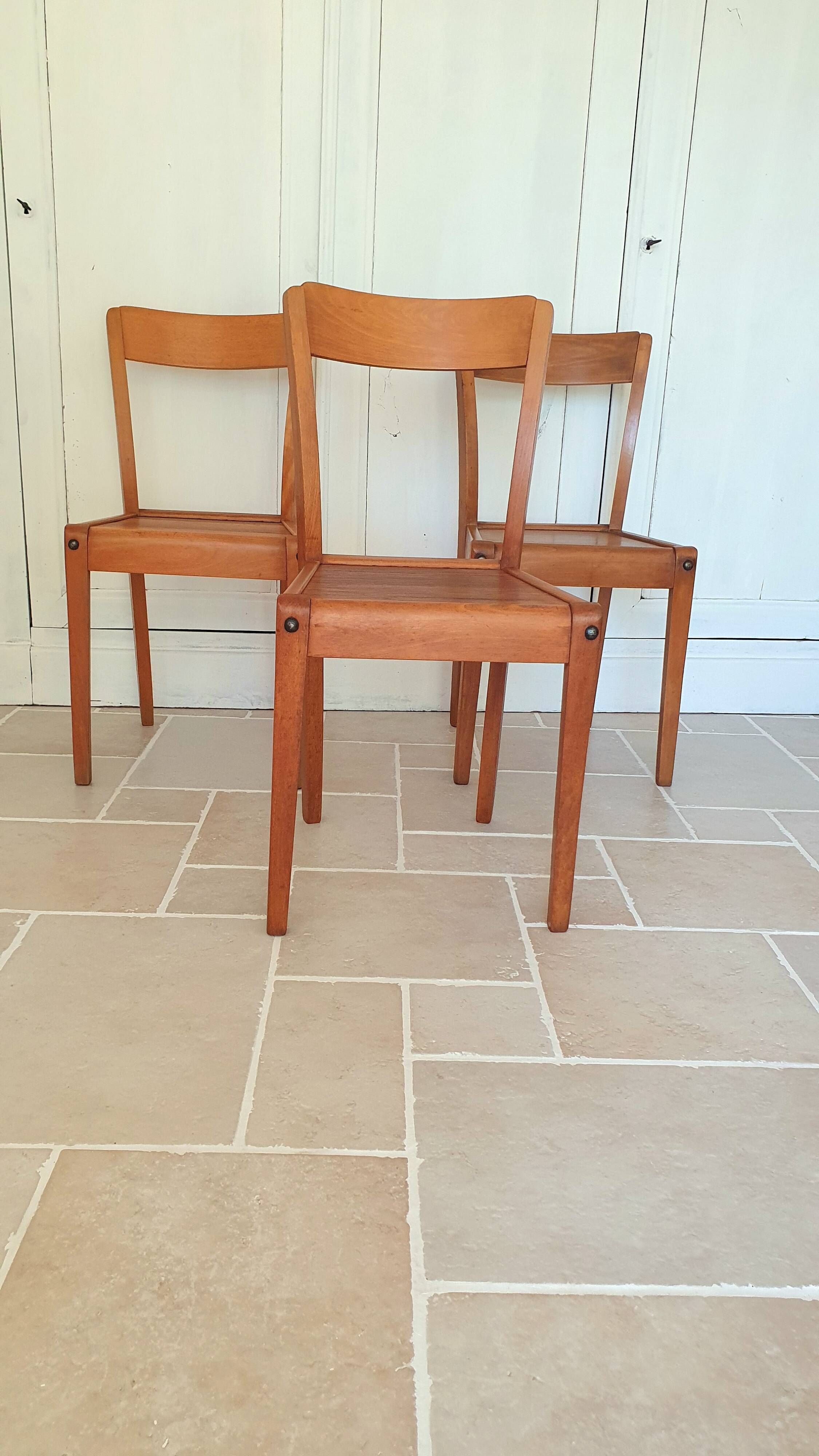 Lot de 3 chaises Stella vintage