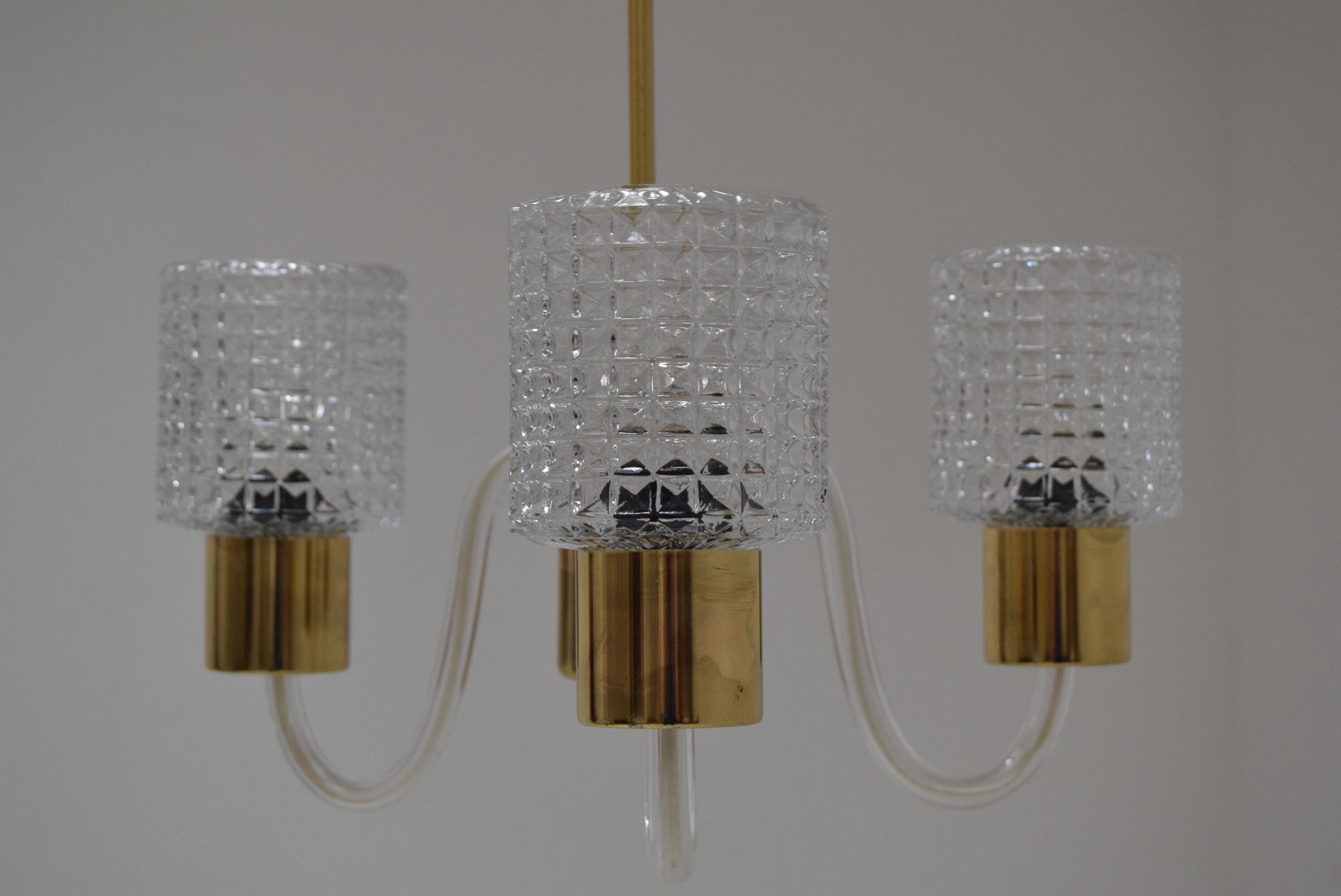 Mid-Century Chandelier/Kamenicky senov, 1960´s