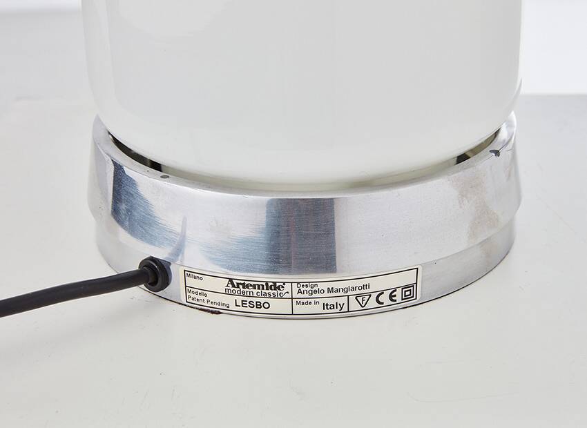 Angelo Mangiarotti Lesbo Table Lamp for Artemide Italy 1967