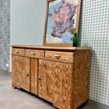 Mado buffet in restored pitch pine