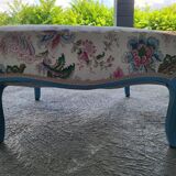 Louis XV style armchair and footstool