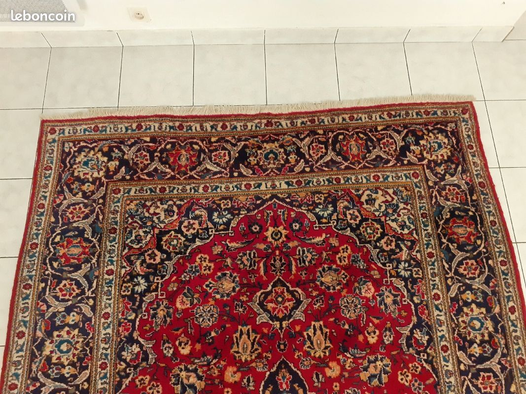 Handmade persian keshan rug 300×202 cm