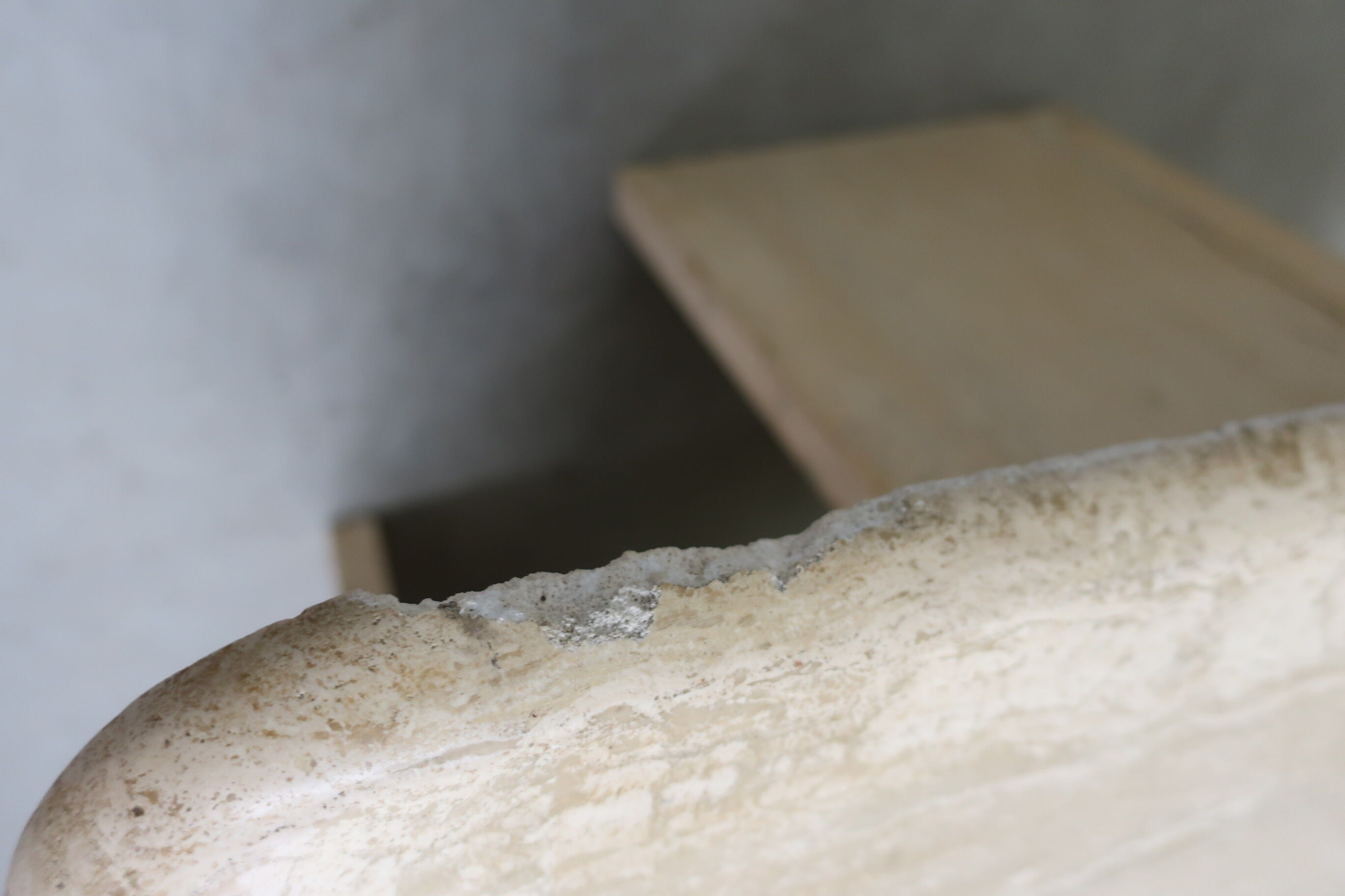 Travertine square coffee table 70/80