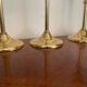 Bougeoirs scandinaves en laiton vintage