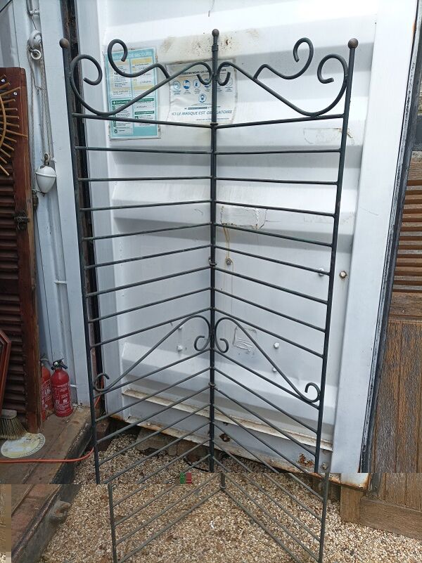 Grille pare vue tuteur porte plante fleurs métal patiné dpm 0823444