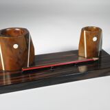 SET DE BUREAU en EBENE de MACASSAR