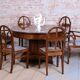 Art Deco Dinig Set in Caucasian Walnut, 1920s, Set of 7