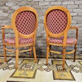 Paire de fauteuil Médaillon style Louis XV