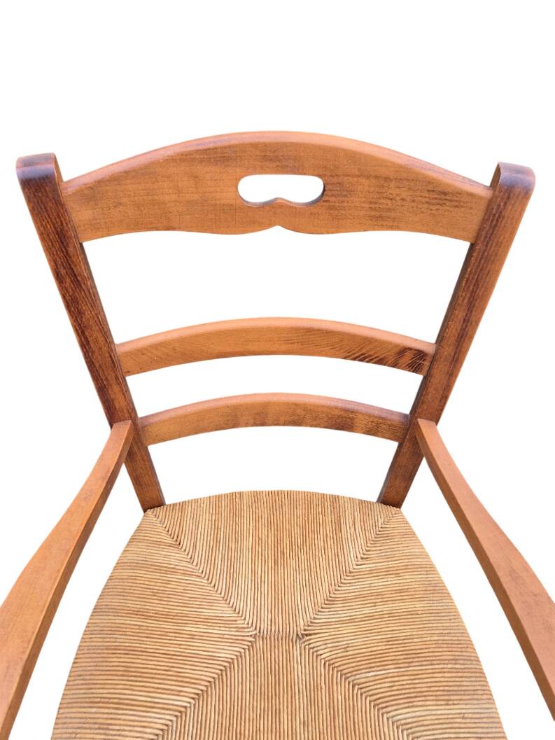 6 chaises + un fauteuil de campagne