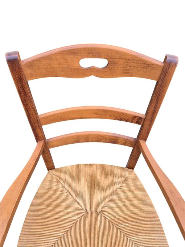 6 chaises + un fauteuil de campagne
