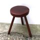 Wabi sabi wooden tripod stool, 1970s