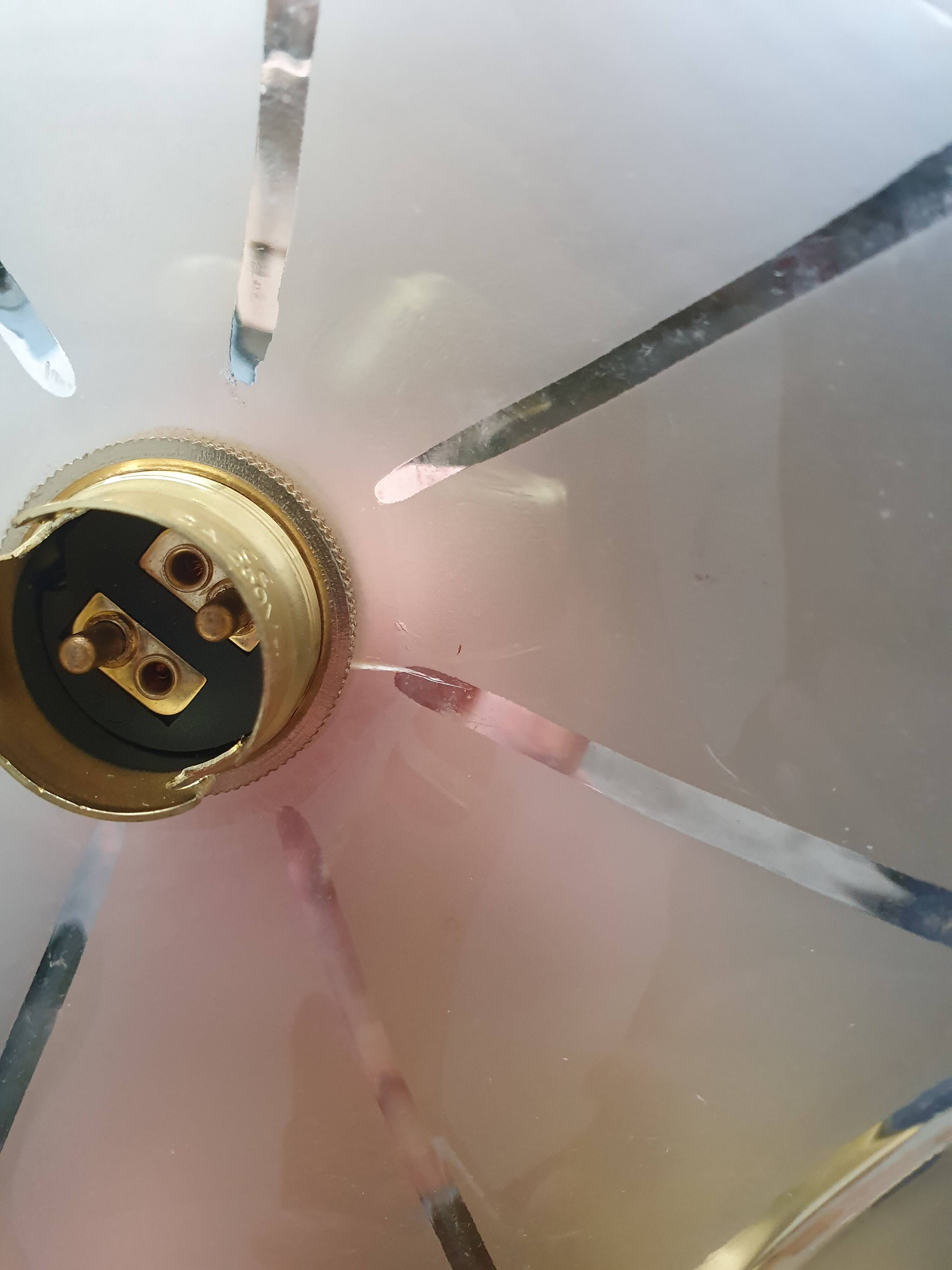 Pair of vintage 1940s Art Deco wall lights from France - newly electrified