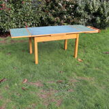 Old green extendable kitchen table