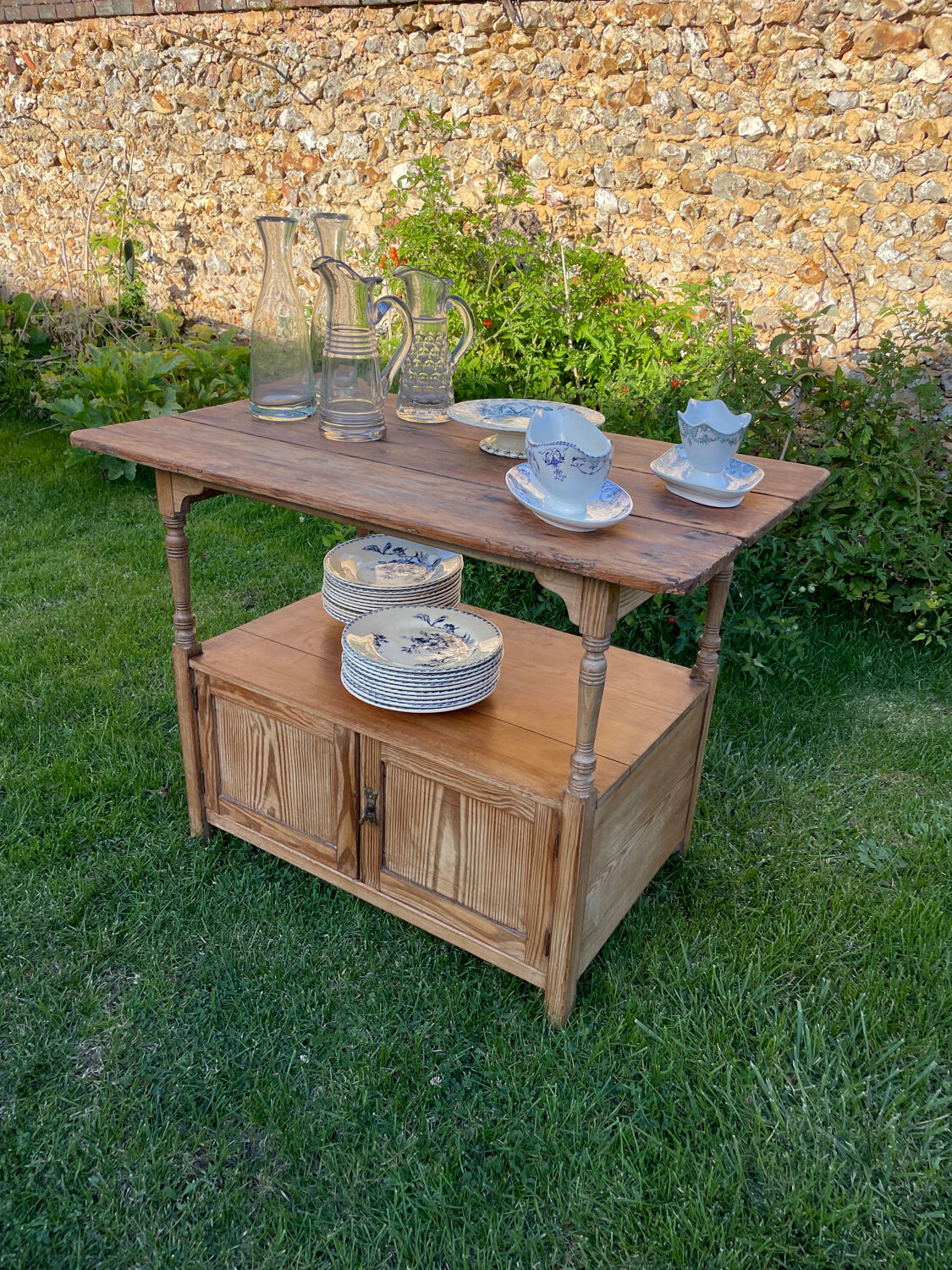 Vintage store serving table 1900