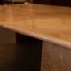 Vintage Italian coffee table in travertine - 1980s