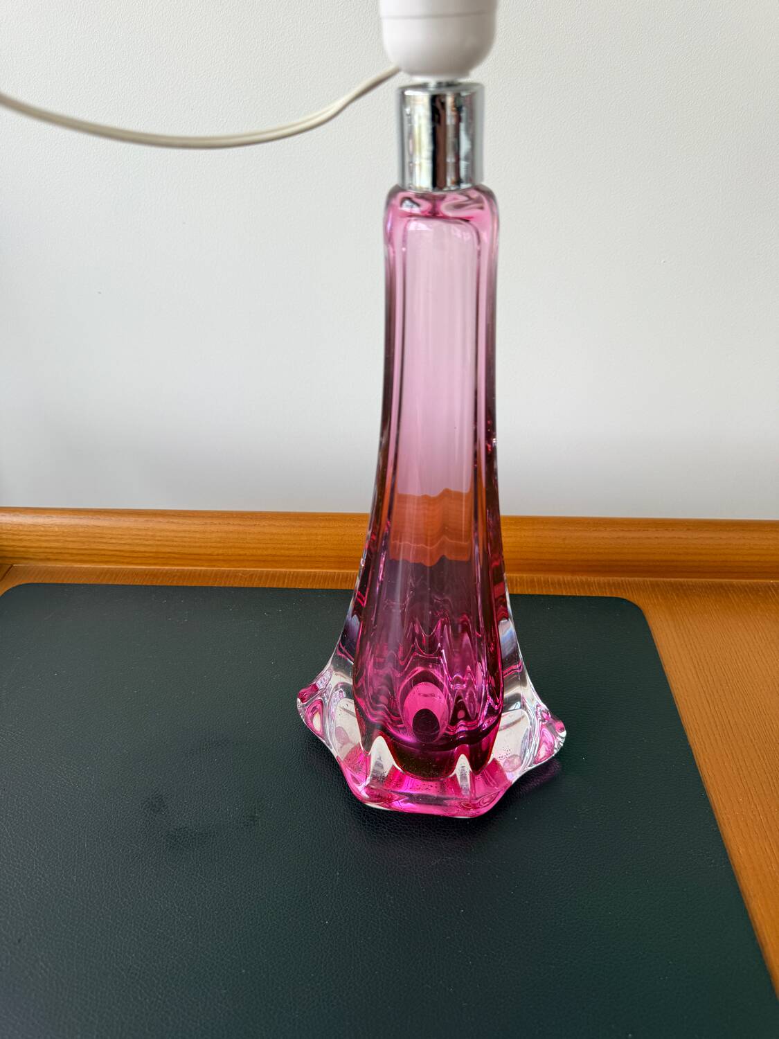 Val Saint Lambert violet lamp