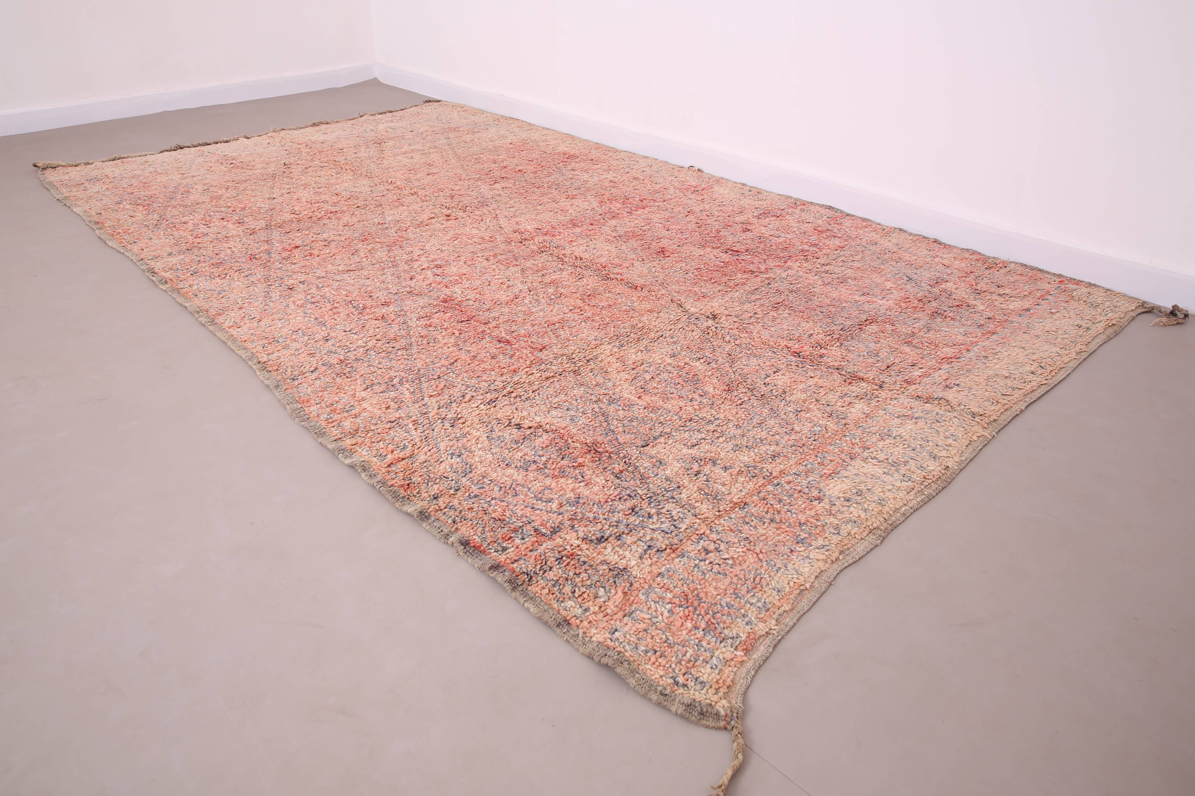 Pink Vintage Beni Mguild Rug 201 CM X 340 CM - tapis berber