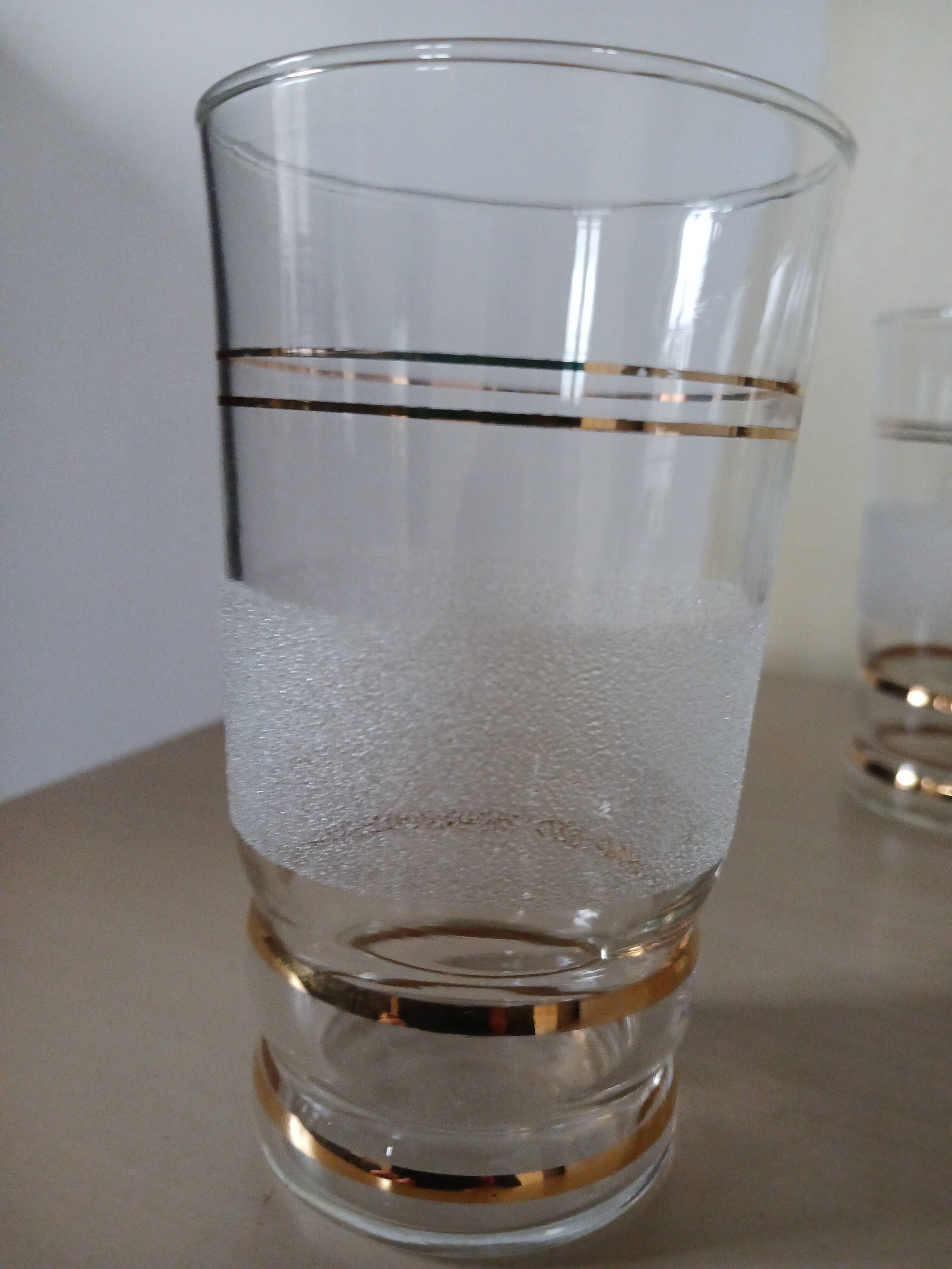 Gold and granite glasses, 1950s