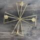 Scandinavian vintage design gold candelabra