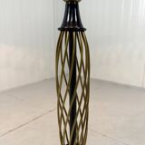 Austrian brass floor lamp pleated lampshade 1940-50’s