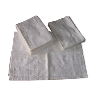 Set de 12 serviettes de table brodées