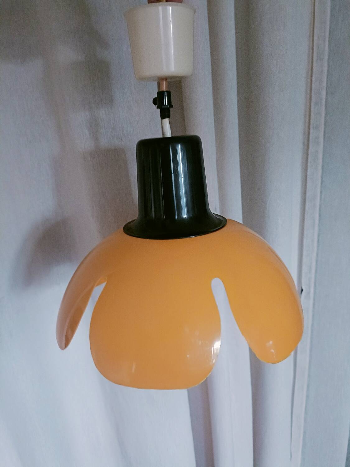 Vintage yellow flower chandelier