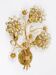 Ernst Palme Palwa Wall Light Flower in Gilded Brass and Crystal, Germany, 1970s