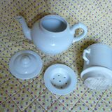 Cafetière salam en porcelaine blanche numéroté