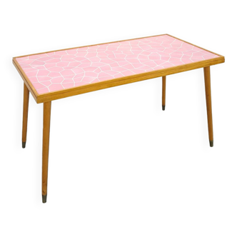 Keramische roze salontafel Raumkunst Sonnenbergvintage coffee table