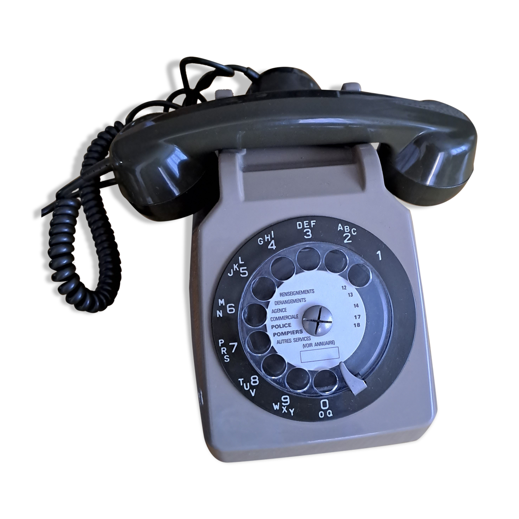 t-l-phone-socotel-vert-et-marron-selency