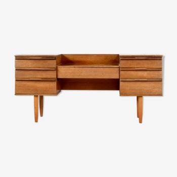 Midcentury Avalon Table Console / Commode En Teck. Vintage / Moderne / Rétro / Scandinave / Danois