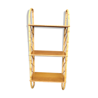 Vintage rattan shelf