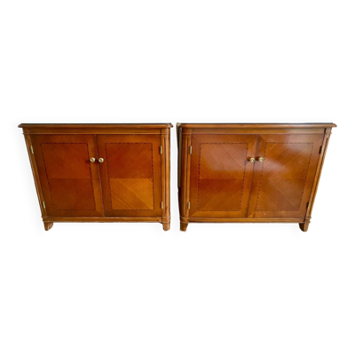 Paire de buffets de style Louis XVI époque XXeme siècle