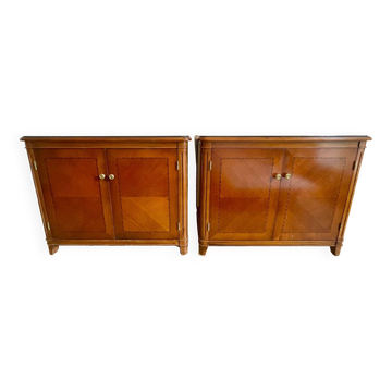 Pair of Louis XVI style sideboards from the 20th century