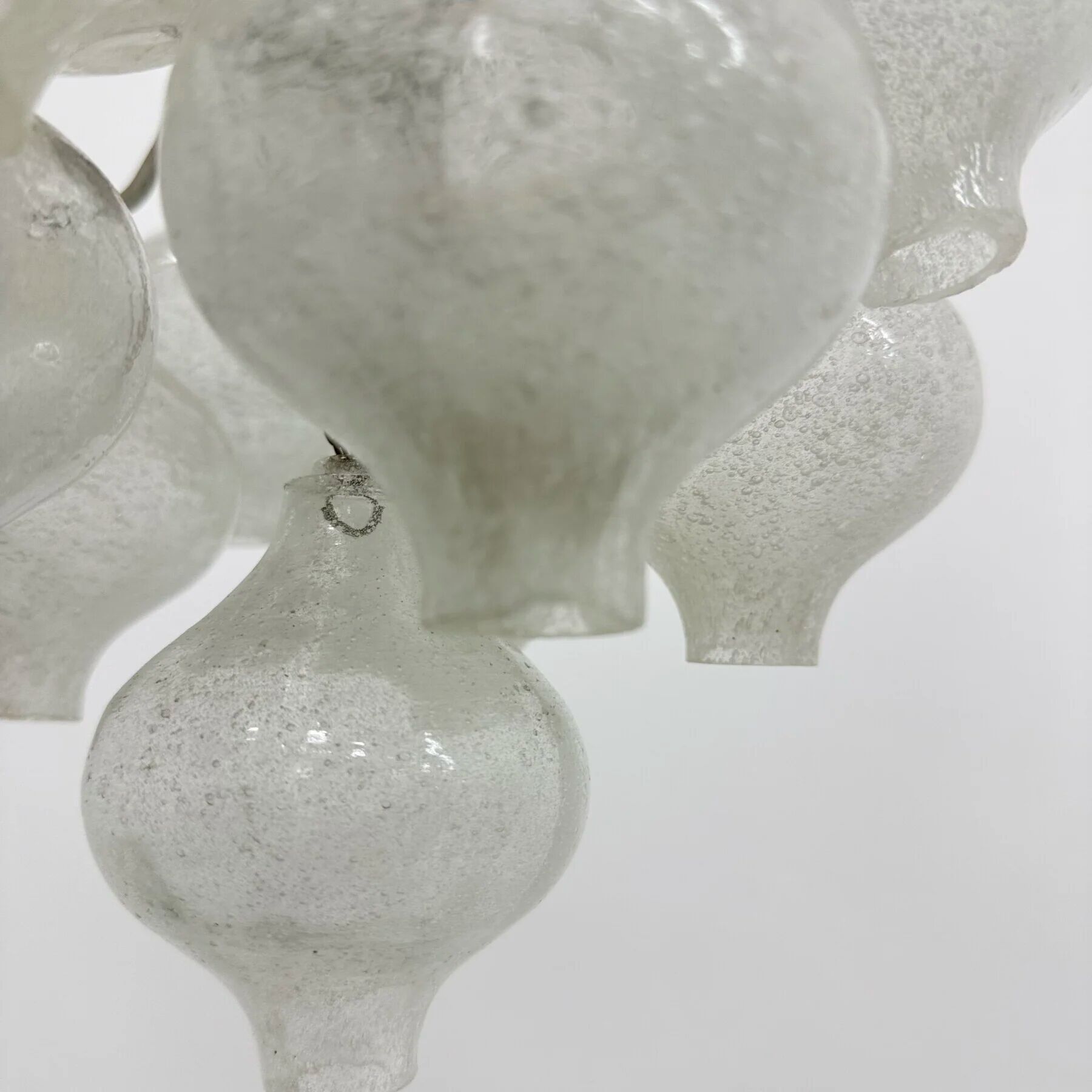 Mid-century Tulipan glass flushmount by Kalmar, Austria, 1960s