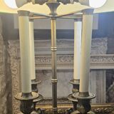 Lampe bouillotte en bronze de style empire, début XXe