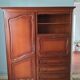 Cherry wood secretary wardrobe