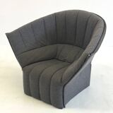 Moel armchair in dark gray from Ligne Roset by Inga Sempé