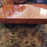 Gold magnifying glass coffee table 70