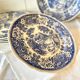 6 Villeroy & Boch plates in blue porcelain, Burgenland service