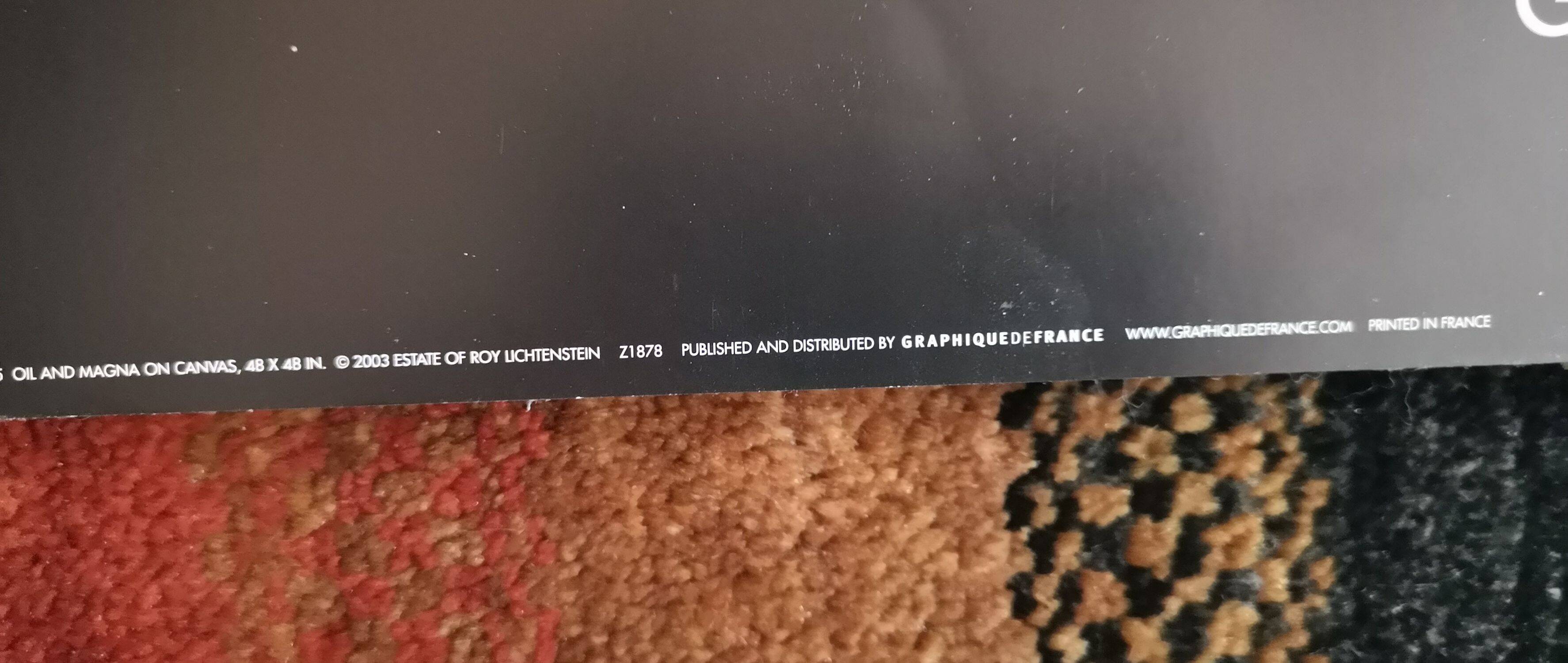 Large Poster Roy Lichtenstein - Girl with Hair Ribbon - 2003