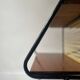 Modernist TV/Hifi table in wood & metal by J. Hitier, French design 1950.