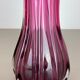 Multi-color pink floral Murano glass Sommerso vase italy, 1970s