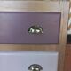 Small vintage tricolor chest of drawers