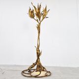 Brutalist floor lamp in signed by Paul Moerenhout, 1970s