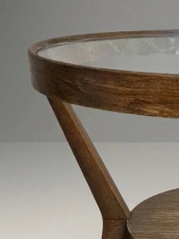 Round coffee table Karel Koželka & Antonín Kropáček 1940s Czechoslovakia