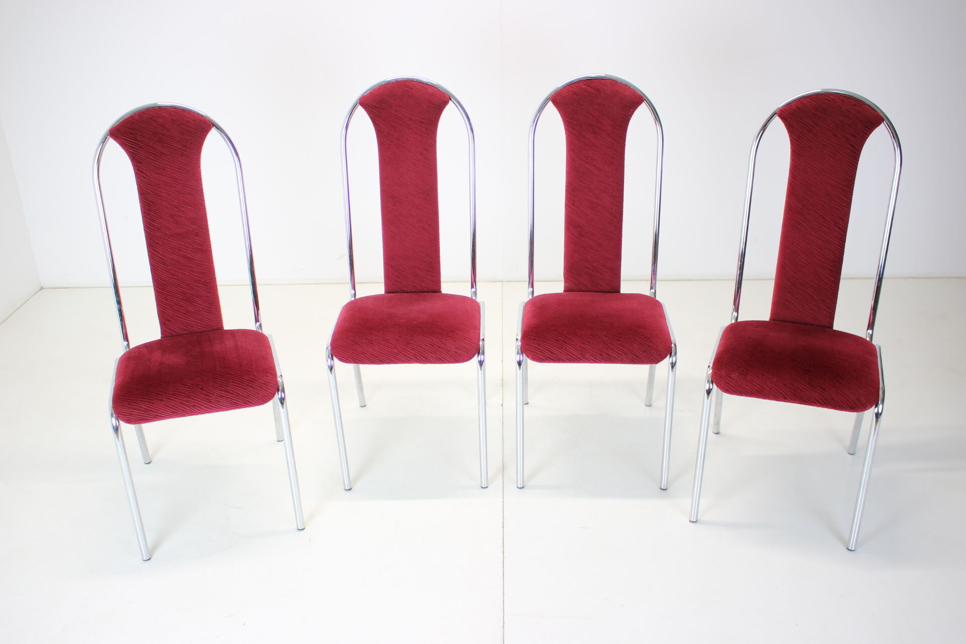 Set of four dining chairs, czechoslovakia,1980s kovobel