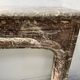 Louis XIV style fireplace in speckled red marble, 19th century.